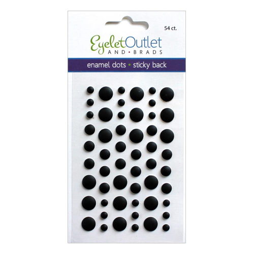 Eyelet Outlet - Enamel dots - Noir mat